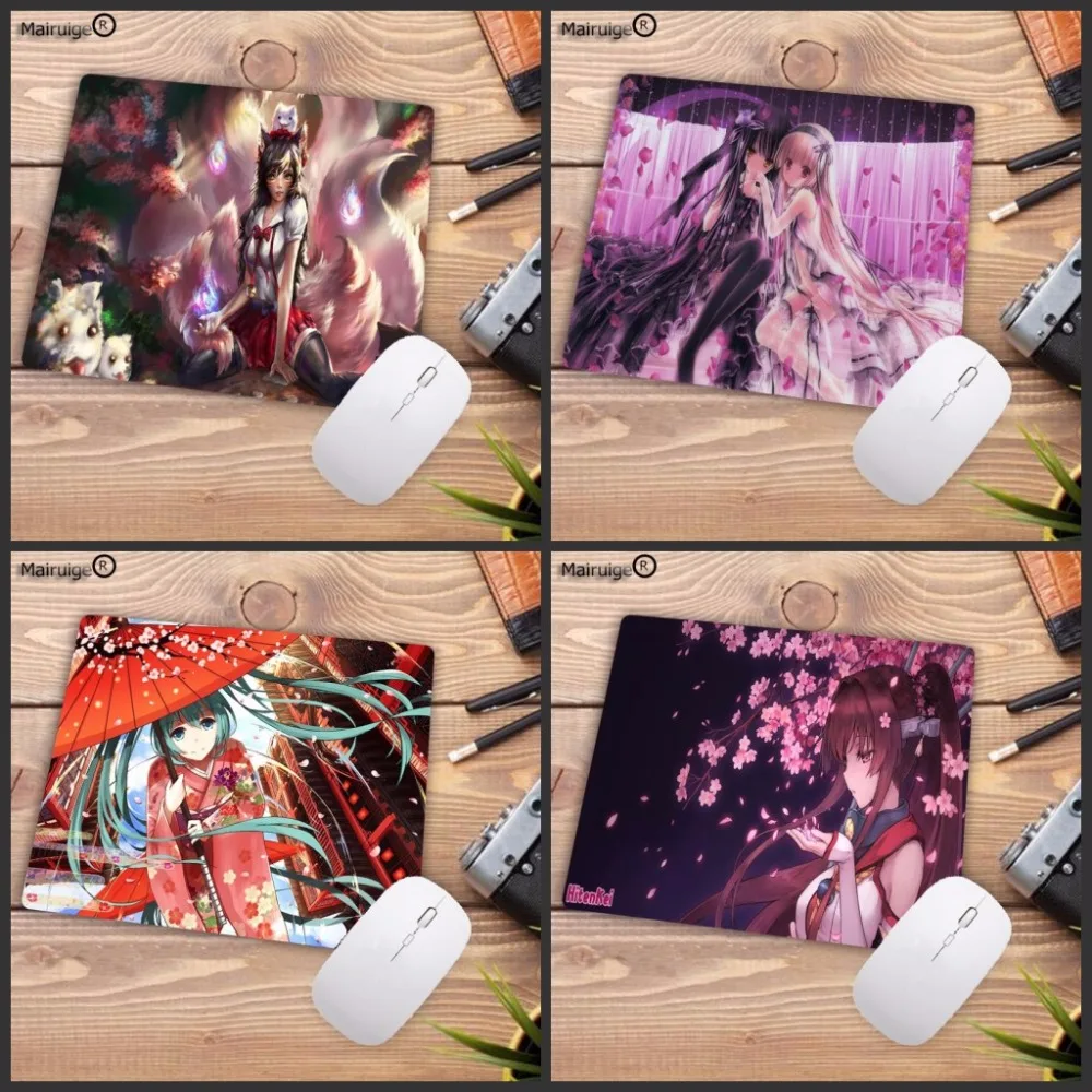 Mairuige 18x22 см 20x25 25x29 большой XL коврик для мыши японский аниме игровой клавиатуры под