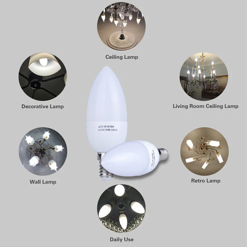 10 piezas Bombilla LED E14 bombillas de luz 3 W 5 W Bombilla lámpara de Led 220 v ampolla Led para lámpara de proyector para la decoración de la casa 10 piezas Bombilla LED E14 bombillas de luz 3 W 5 W Bombilla lámpara de Led 220 v ampolla Led para lámpara de proyector para la decoración de la casa