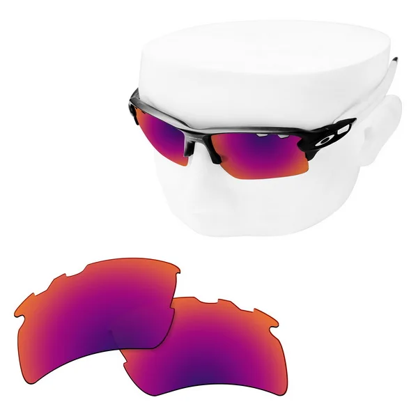 OOWLIT Анти-Царапины Сменные линзы для-солнцезащитные очки Oakley Antix травления поляризованных солнцезащитных очков - Цвет линз: Purple Red