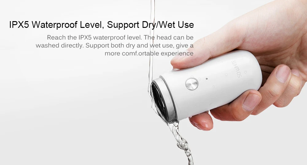 Xiaomi Mijia SO WHITE ED1 мини электробритва для мужчин портативная Мужская бритва головка для сухого влажного бритья моющийся триммер для бороды удобный