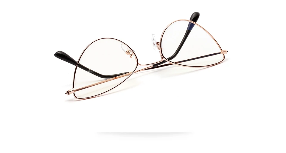 OVZA винтажная оправа для очков в стиле кошачьи глаза женский Изысканный тонкий оправа Ретро Металлические очки оправа женские узкие очки S8061