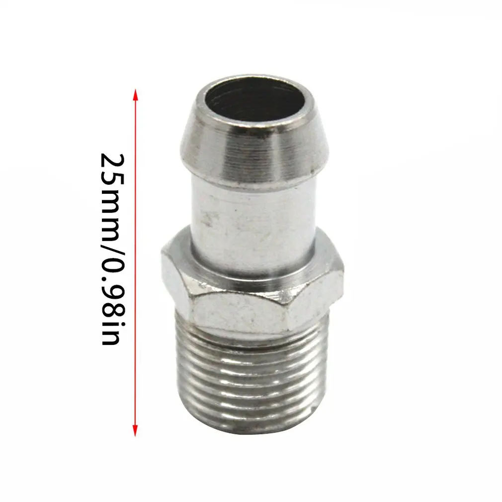 Takpart для Chevy 1/" NPT 5/8 Barb хромированная сталь фитинг впускной коллектор нагреватель шланг SBC BBC резьбовое соединение Запасная часть