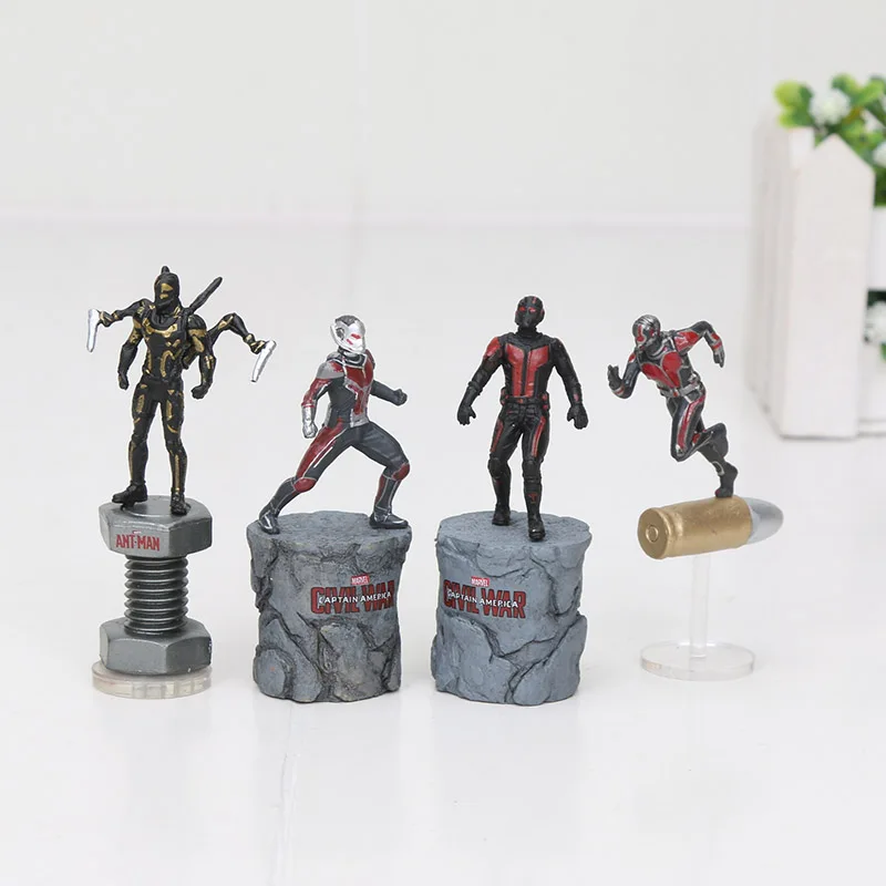 

5-7cm Superheroes The Avengers Endgame Wasp Yellowjacket Antman Action Figures Toys Collectible Model