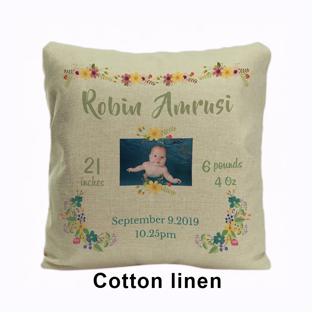 personalized baby pillow keepsake