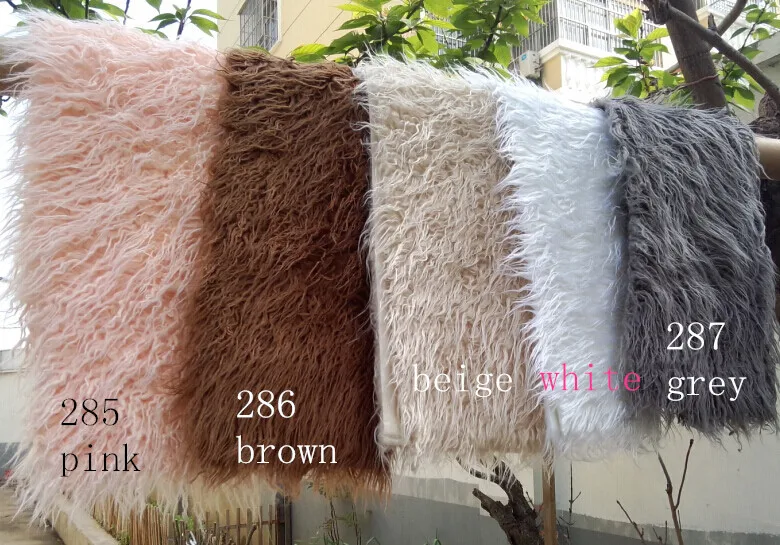 100 75cm Faux Fur Blanket Basket Stuffer Mongolia Fur Photography Props Newborn Photography Props