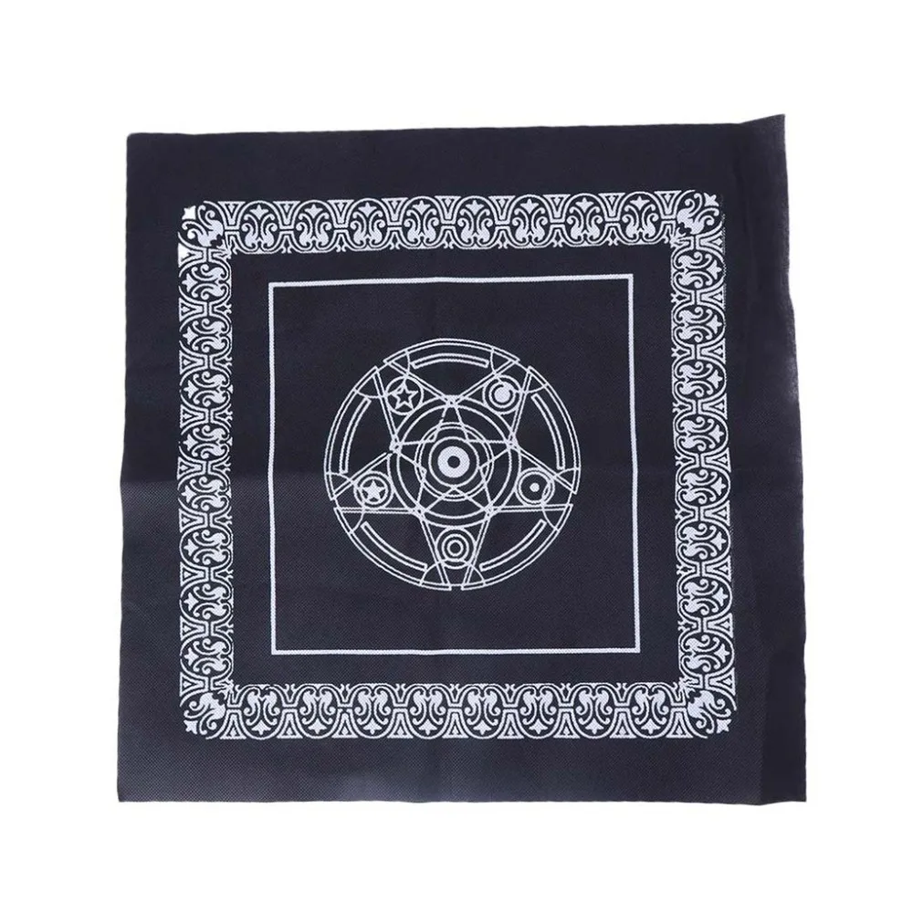 

49*49cm Pentacle Tarot Game Tablecloth Non-woven Material Board Game Textiles