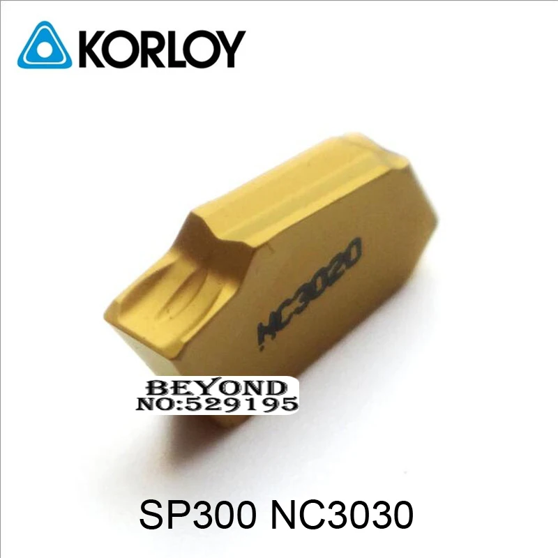 

Original Korloy Insert SP300 NC3030 Sp 300 Lathe Cutter Turning Tool CNC use for SPB SMBB 10pcs Carbide Inserts Lathe Tools