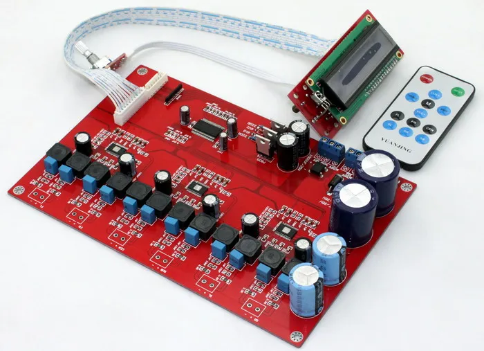 TPA3116(3 шт.)+ M62446 5,1 50WX6 класса D 6-канальный пульт дистанционного управления плата усилителя мощности