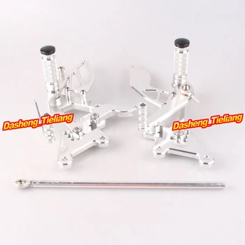 

NewAdjustable Shift Foot Pegs Rear Set Footrests Replacement Kit For Yamaha YZF R6 2003 2004 2005 Motorbikes Accessory Parts