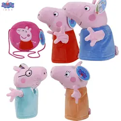 Peppa плюшевая игрушка свинка kawaii мягкие peppa pig плюшевые игрушки подруга подарок родитель-ребенок Взаимодействие пальчиковая игрушка для