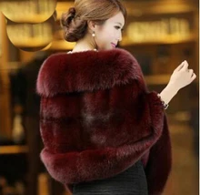 Fur coat Female Fur vest 2015 Women’s FAUX Rabbit Fur outerwear Coat Fox Collar Outerwear Lady Winter Sleeveless Vest