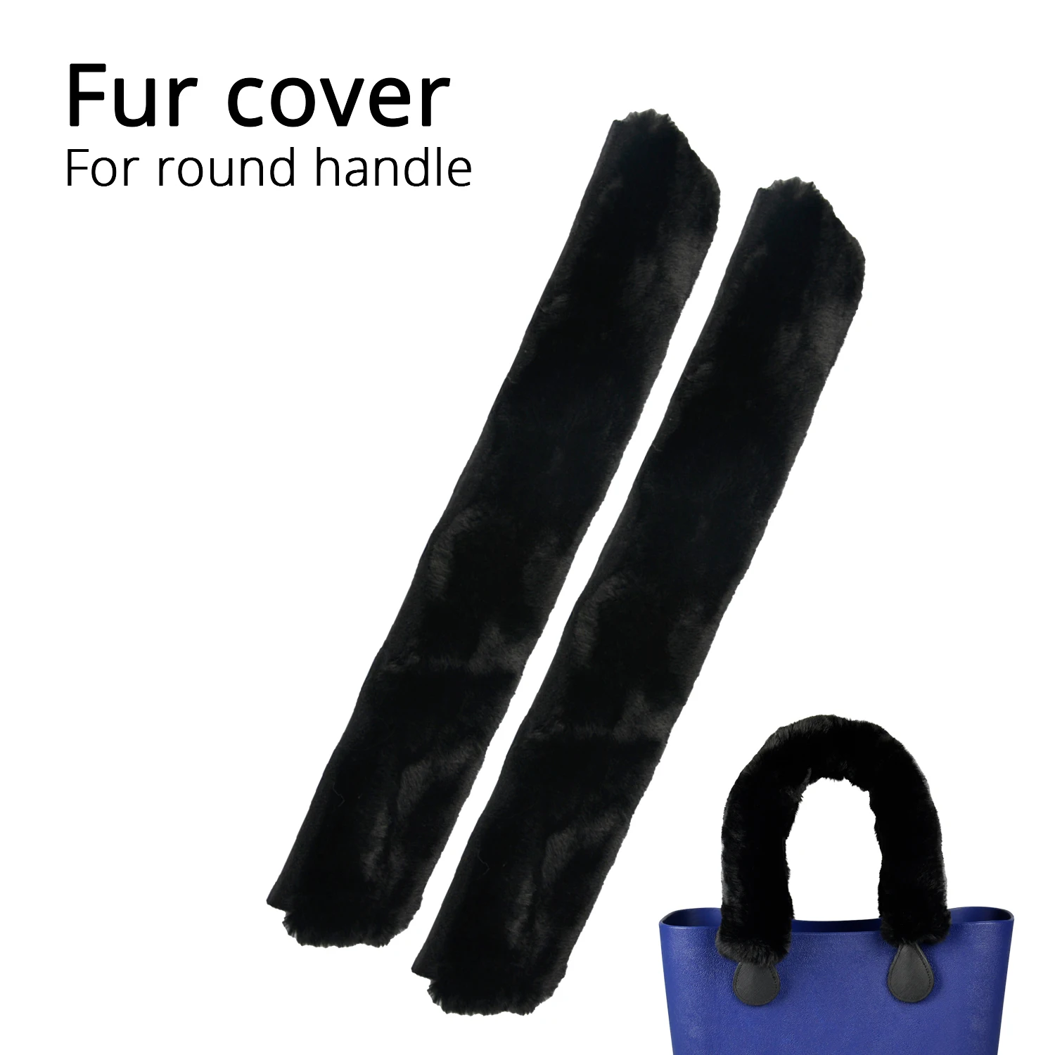 

2018 Long Short Cable Fur Hook Loop Fastener Sleeve Cover for Round Leather Handle for O Bag for Obag Women Bag Shoulder Handbag