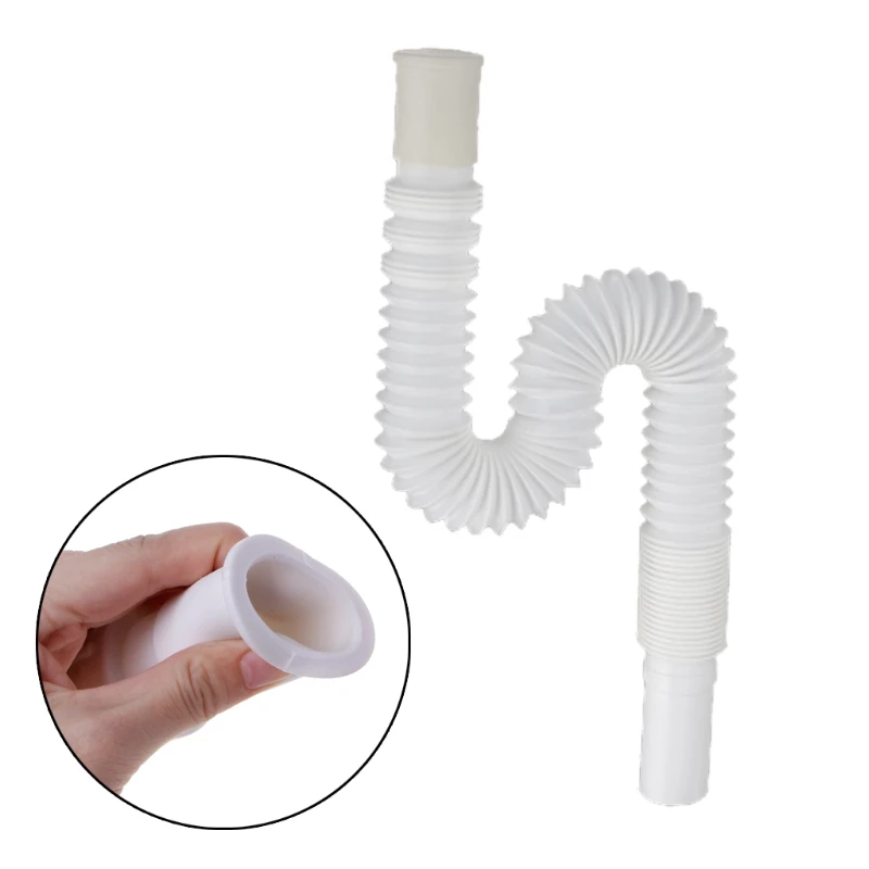 Us 2 46 30 Off Wash Basin Flexible Extension Adapter Tube Pipe Sink Universal S Trap Drain Hose In Pipes From Home Improvement On Aliexpress Com