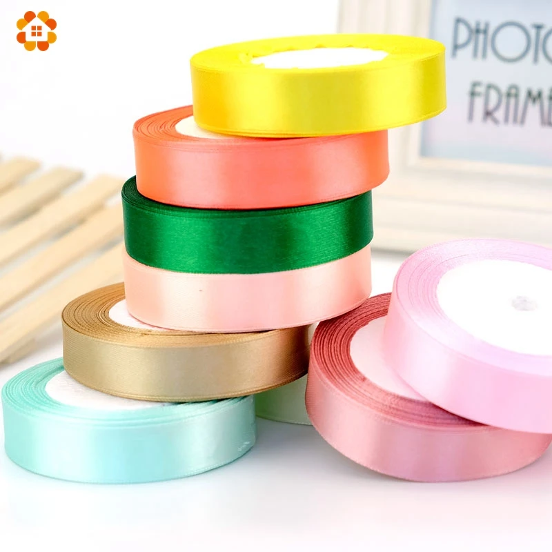 

18Colors Pretty Silk Satin Ribbon 15MM 22M Wedding Party Decoration Invitation Card Gift Wrapping Scrapbooking Supplies Riband