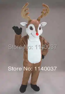 Rudolph Reindeer Mascot Costume Pro Quality Adult Christmas Deer Party 