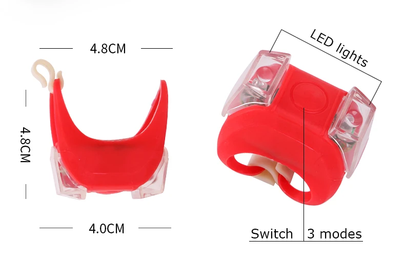 Perfect WHEEL UP Bike Front Headlight Waterproof Cycling Rechargeable Flashlight Mini Bike Taillights Button Battery Bike Accessories 3