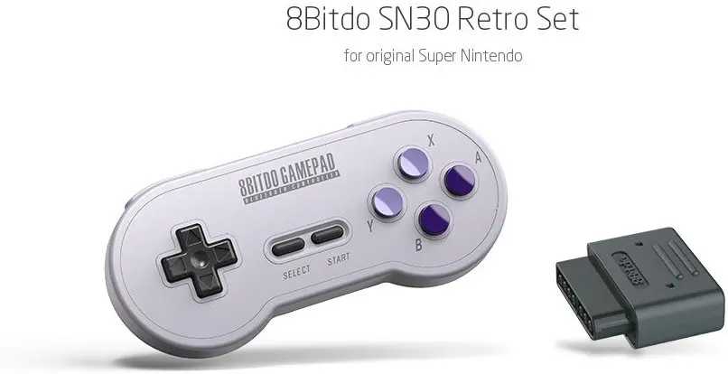 8bitdo SN30 Беспроводной геймпад Bluetooth с ретро комплект для nintendo SNES SF-C