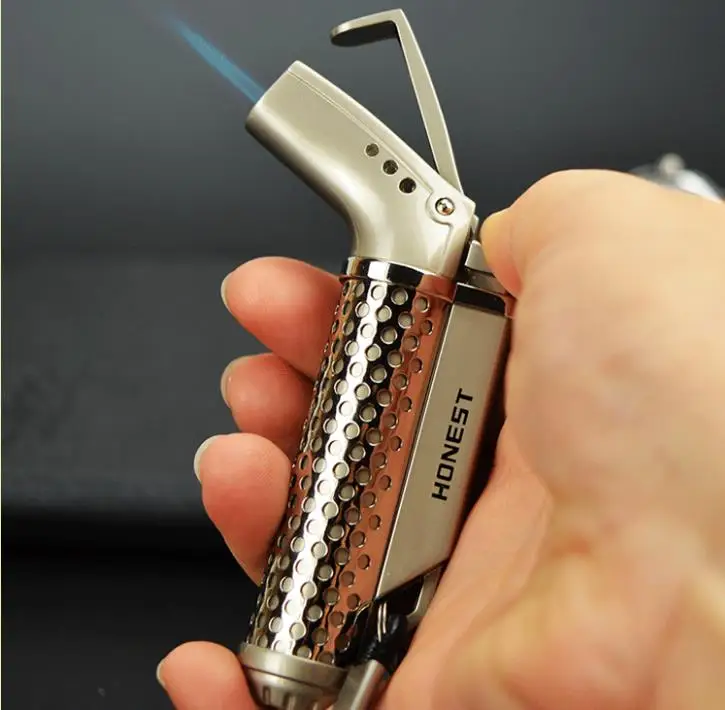 

honestly pipe cigar lighter Personality tiny torch inflatable metal windproof lighters