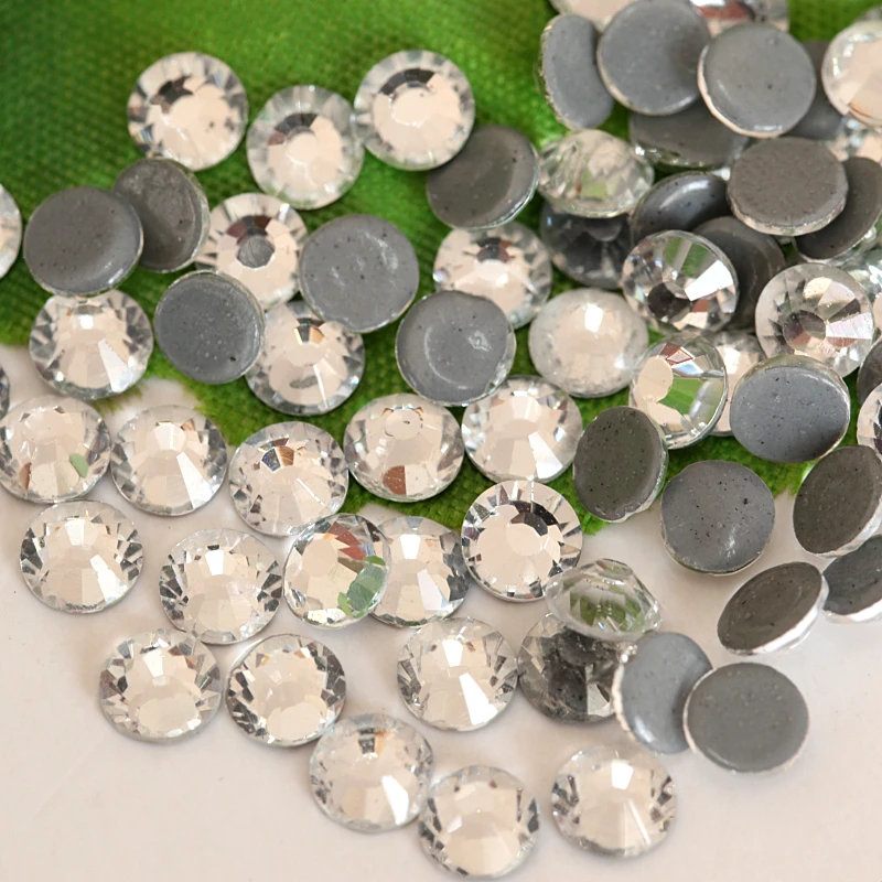 

Crystal Hot fix Rhinestones 4A Clear Crystal Strass Hotfix Rhinestone For Clothes Non Hot Fix Nails Stones And Crystal Y3840