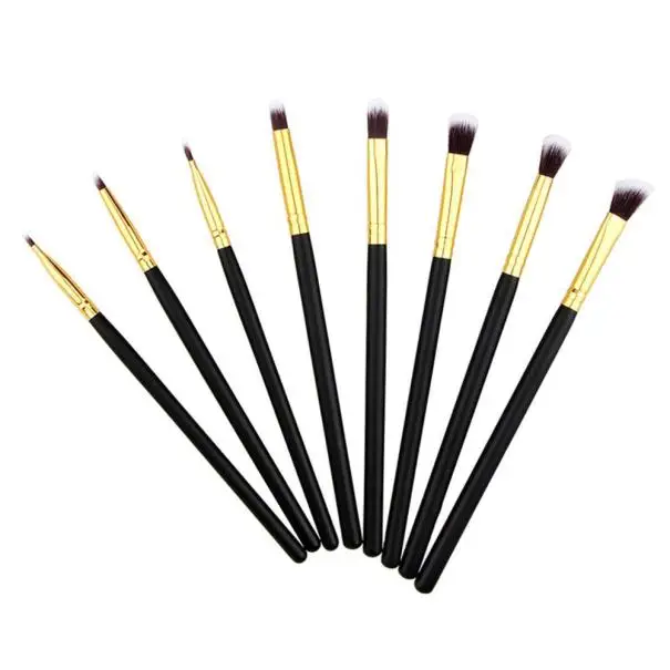 

KCHWPR 8pcs Pro Eye Brush Set Blending Shadow Eyeliner Smoked Bloom Cosmetic Tools кисть для мкияжа L525