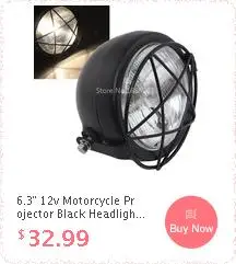 Универсальный 19,5 см/7," мотоциклетный светодиодный налобный фонарь лампа дневного света Сигнал поворота с кронштейном для фар
