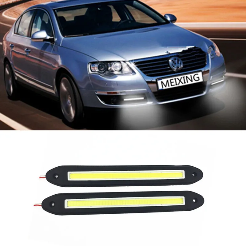 

2pcs 21cm Bendable led Daytime Running light COB Day time Lights flexible LED Car DRL Driving lamp for ford vw toyota bmw opel