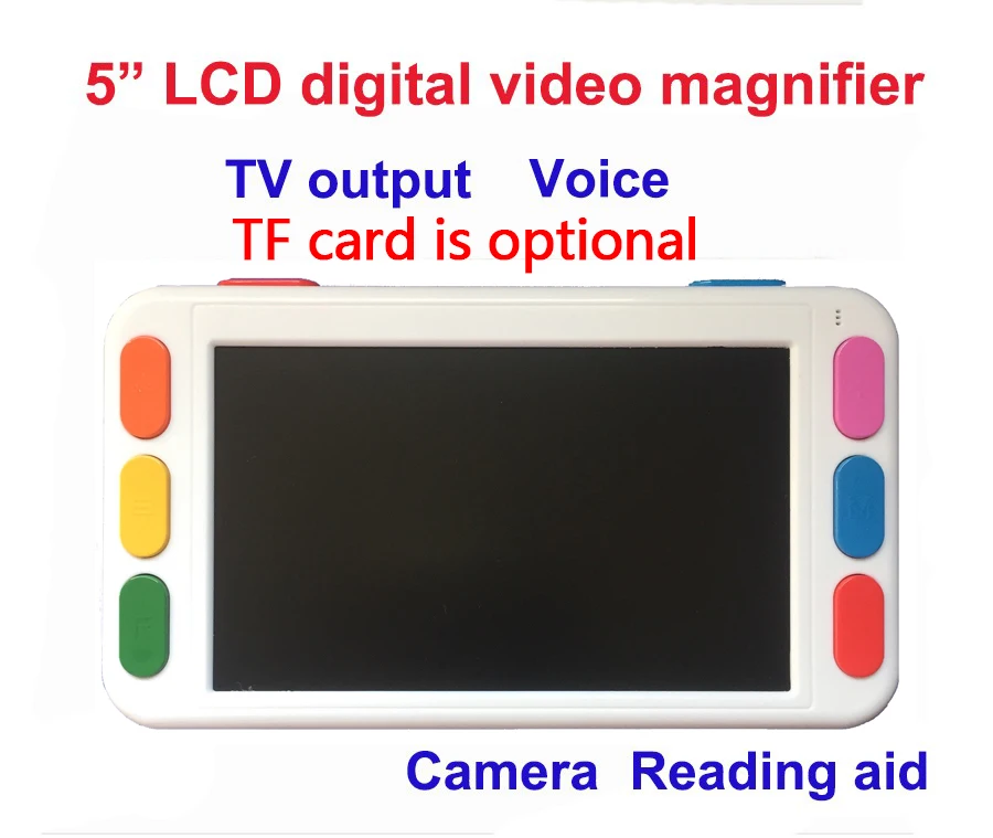 5 дюймов ЖК-дисплей Портативный magnifie низкое видение видео лупа электронный прибор для чтения, цифровой Ручной портативный видео лупа