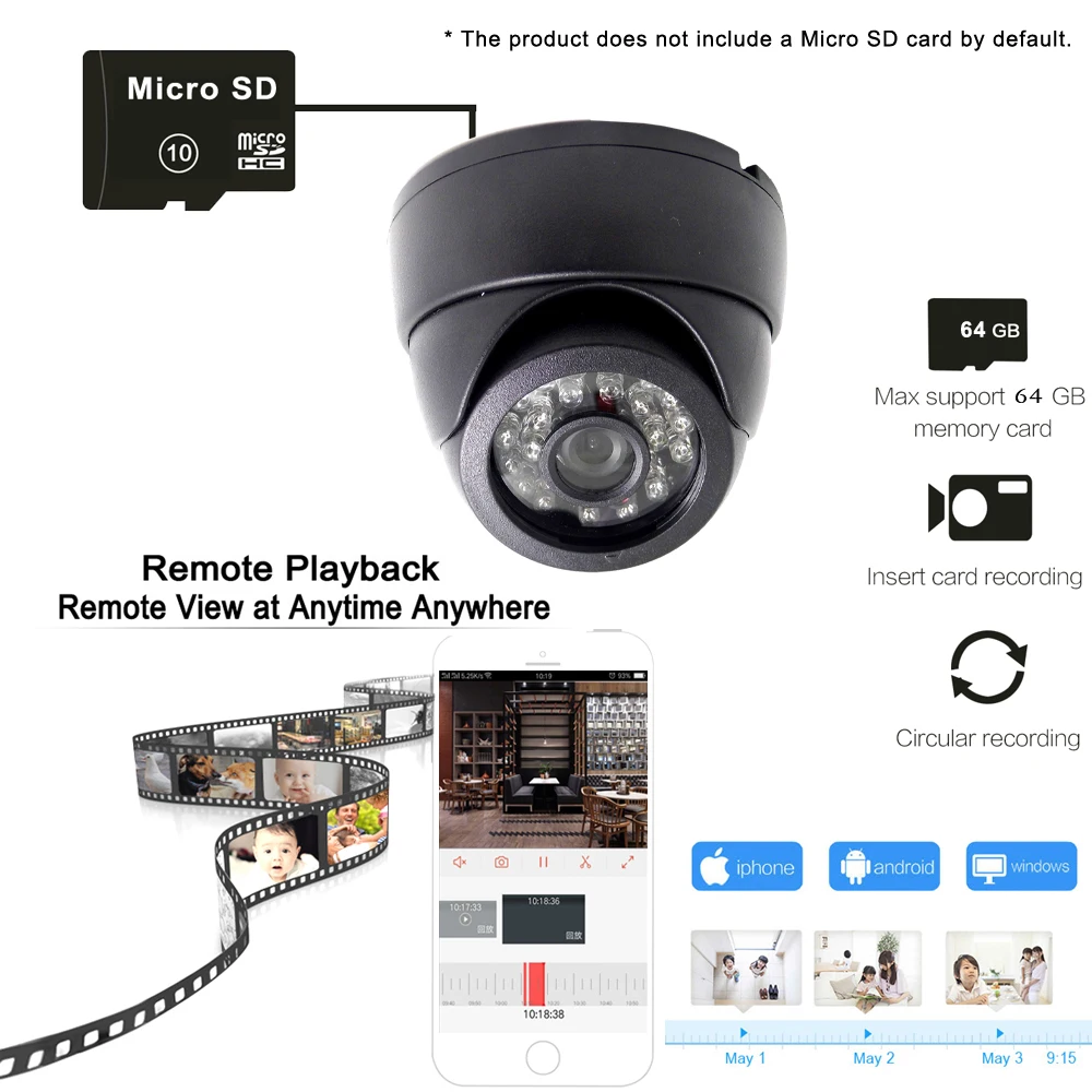 Ip камера JIENUO для системы видеонаблюдения Wi Fi 1080/960/720P HD|Камеры видеонаблюдения| |