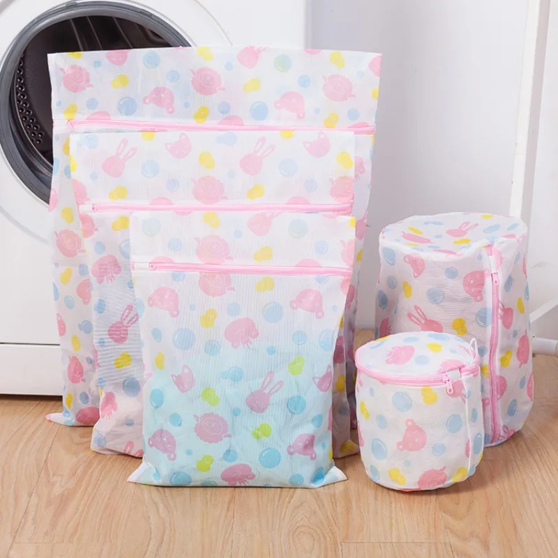 5 Pcs شبكة طباعة الغسيل الناعم مع قسط سستة السفر تخزين تنظيم حقيبة الملابس غسل أكياس الغسيل 5 Pcs شبكة طباعة الغسيل الناعم مع قسط سستة السفر تخزين تنظيم حقيبة الملابس غسل أكياس الغسيل