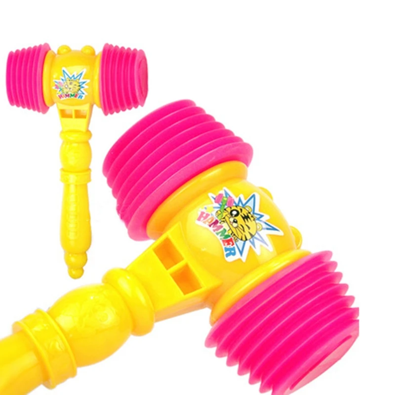New Reinforced Handle Hammer Noisy Whistle Toys Training Toddler Baby