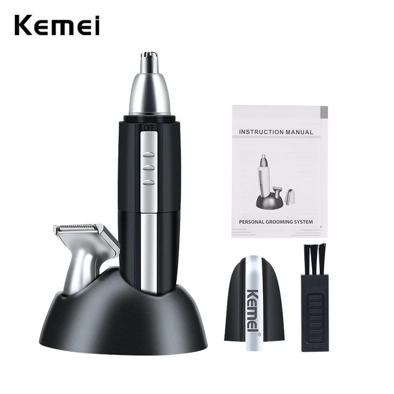Buy Kemei Battery Operated Nose Hair Trimmer Beard Nose Hair Cutter Washable