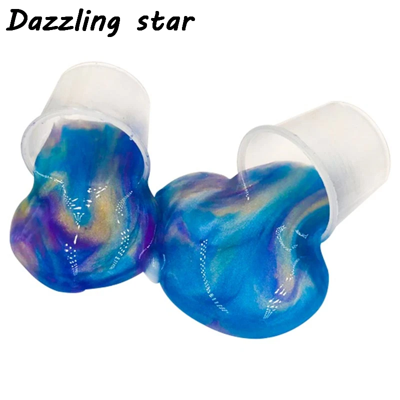 

3D Starry sky Fluffy Floam Slime toy for kids children Stress Relief No Borax 2018 Funny DIY Cotton Slime Clay Education Mud Toy