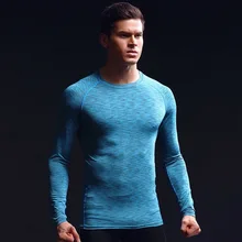 MA49 Мужская рубашка для бега с длинным рукавом, компрессионт, рубашка для фитнеса, тренажерного зала, кемпинга, походов, верхняя одежда, спортивная одежда для мужчин, Джерси