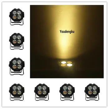 

8 pcs par dmx led cob warm white cool white 2in1 4 x 50w cob LED par up light