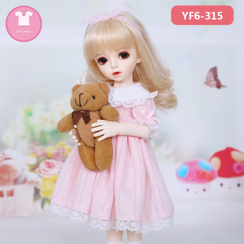 Кукольная одежда BJD SD 1/6 рубашка юбка на подтяжках стиль для кукол linachuu аксессуары