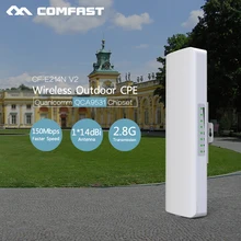 Long Range wifi router comfast cf-e214nv2 Outdoor access point 2.4G CPE bridge Signal Booster Wireless AP 14db wifi repeater CPE