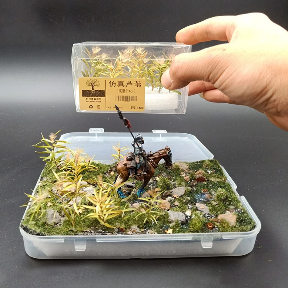 Трава кластера модель цветок клозера моделирование Рид трава для платформы Diy сцены и стола делая высокое качество