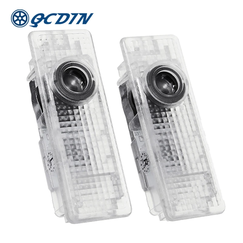 

QCDIN Pair for BMW MINI Car LED Door Welcome Logo Light Decoration Shadow Projector Light for BMW MINI F54 F55 F56 F57 R55-R61