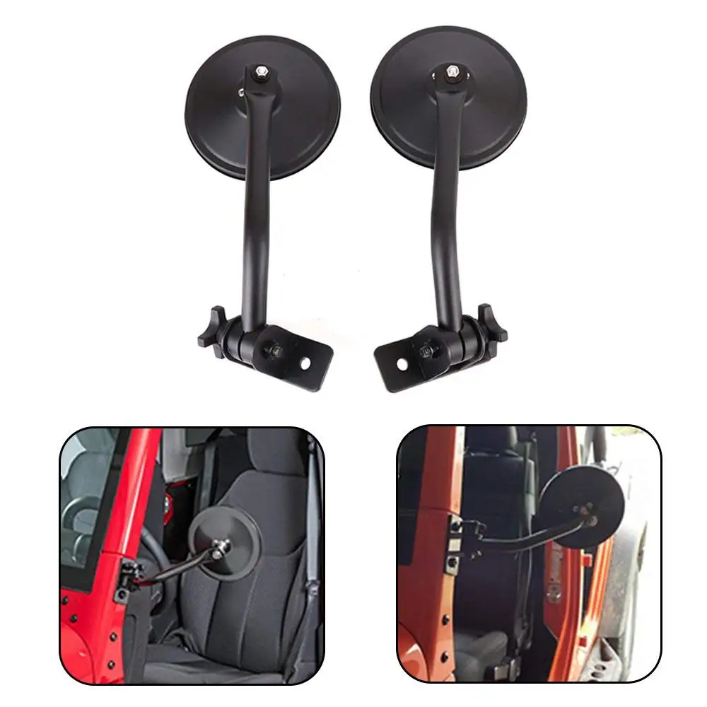 1 Pair Side View Mirrors for Jeep Wrangler JK JKU TJ LJ 1996 2017 2012