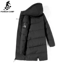 Пионерский лагерь, мужской пуховик, брендовая одежда, зимнее плотное теплое пуховое пальто с капюшоном, мужской классический стиль, AYR705308
