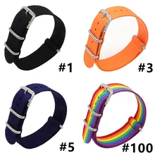 1pcs Bracelet NATO Watchstrap 18/20/22mm Band Width High quality Wrist Nylon Wristwatch Waterproof Watch Bracelet Watch Band