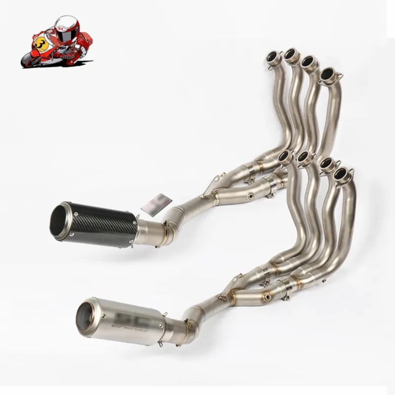 

Slip On For YAMAHA R1 YZF-R1 MT-10 2015 - 2019 Motorcycle Full Exhaust System Modified Front Link Pipe Muffler Titanium Alloy