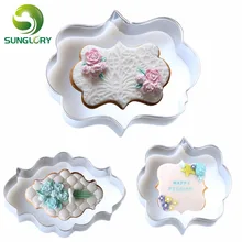 Европейский стиль 3 шт. фоторамка из нержавеющей стали резак для печенья рамка для печенья Форма для Мусса кольцо помадка форма для бисквитов