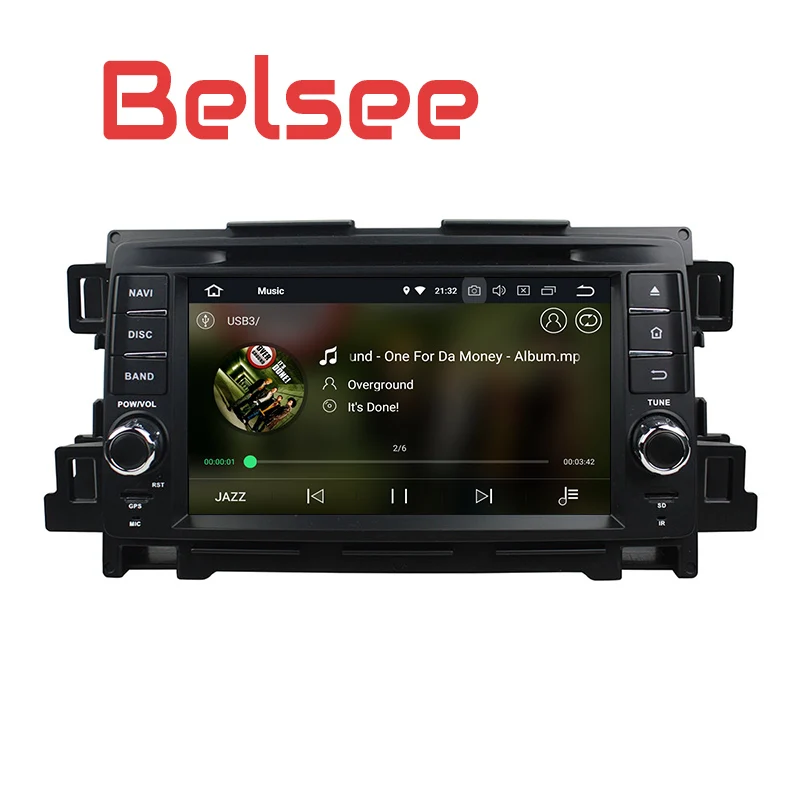 Cheap Belsee Car DVD Multimedia Player Android 8.0 GPS Navigation Octa Core PX5 Ram 4G+32G Head Unit Radio HD for Mazda CX-5 2012-2013 5