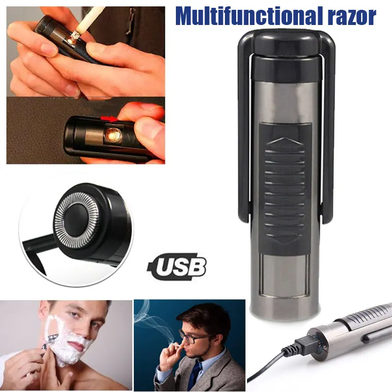 

2019 Drop Shpping USB Rechargeable Cigarette Lighter Electronic Lighter Eco-Friendly Mini No Gas Shaver for Smoking Tools