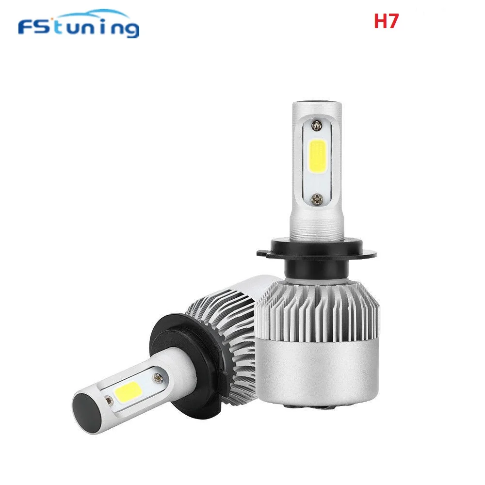 

FStuning H1 H3 H7 H8/H9/H11 h27 880 881 9005 9006 S2 Car Headlight Bulbs 8000lm auto headlamp fog lights for car led headlights