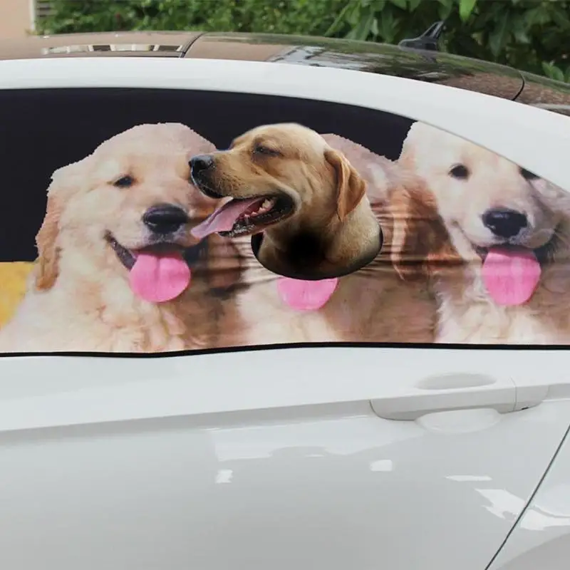 

Pet Dog Car Window Visor Cover Sun Shade Security Protect Guardrail Curtain Travel Guard Fence Hang Out Grill Vent Cover for Car