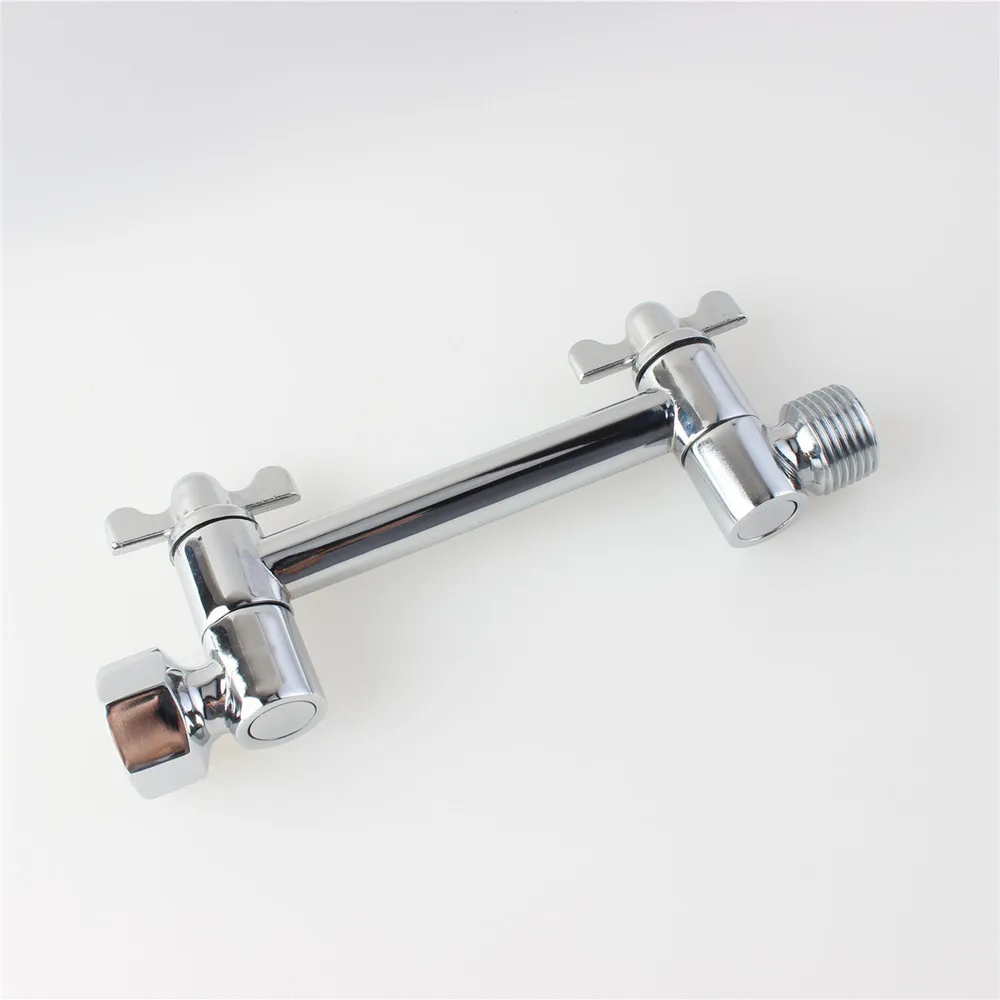 Brass 4 Inch Adjustable Height Shower Arm by Bathlogix Shower Arm