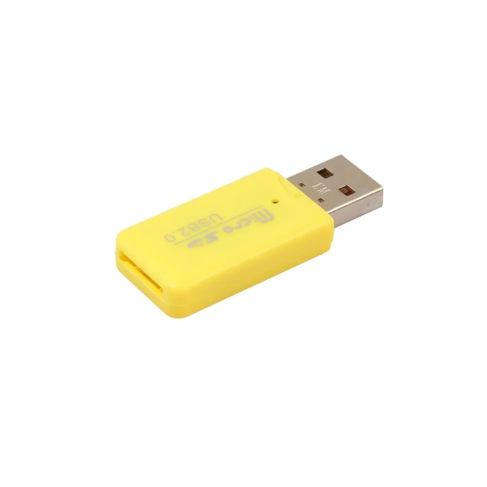 Эдал 5 шт./упак. Mini-USB 2,0 Card Reader для Micro SD карты памяти адаптер Plug and Play для планшета PC разные цвета