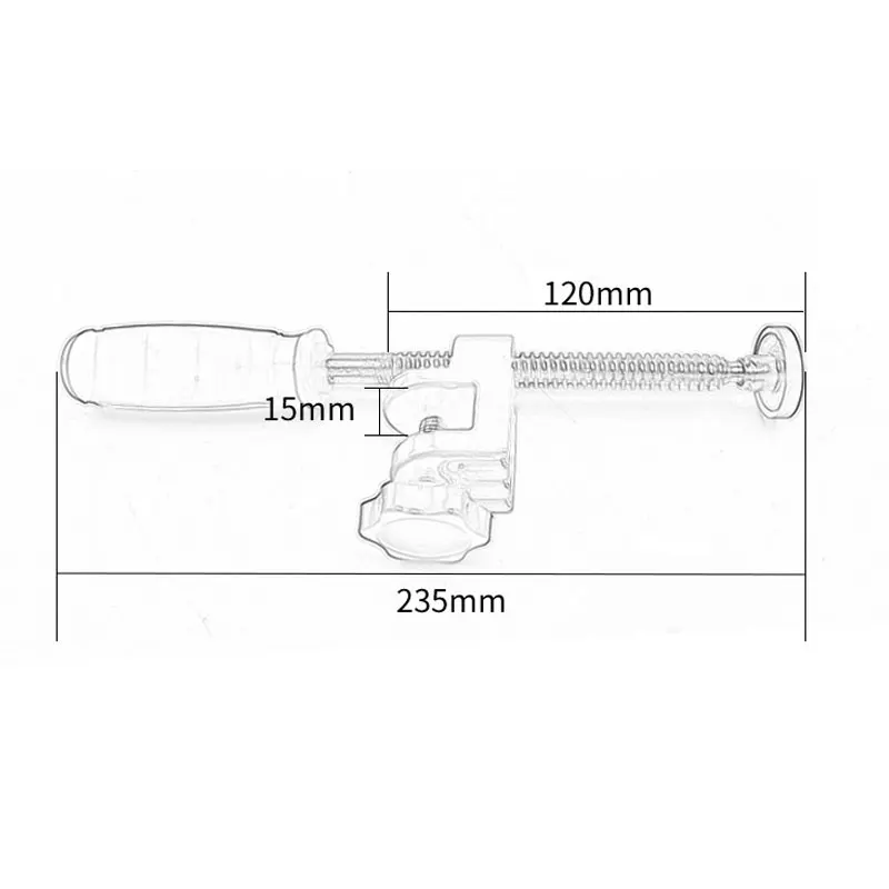 Одинарный краевой зажим из высокоуглеродистой стали зажим для деревообработки инструмент для фиксации Asisitant склеивания монтажные инструменты